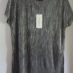 Top by Carolina Belle - Size Small S/P - Shimmer Silver